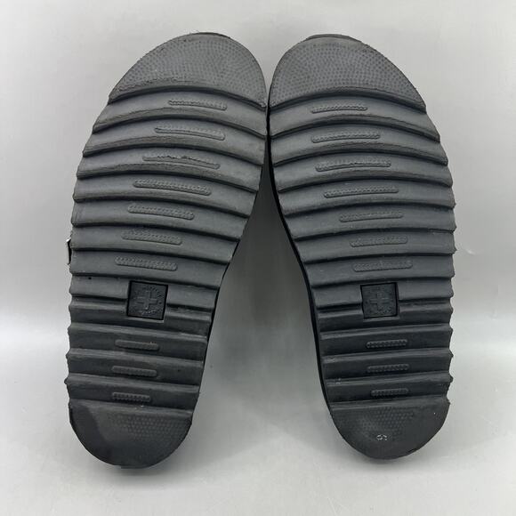 Dr Martens Blaire Slide Shoes Womens Size 9 Black Triple Buckle Platform Sandals - Picture 7 of 8